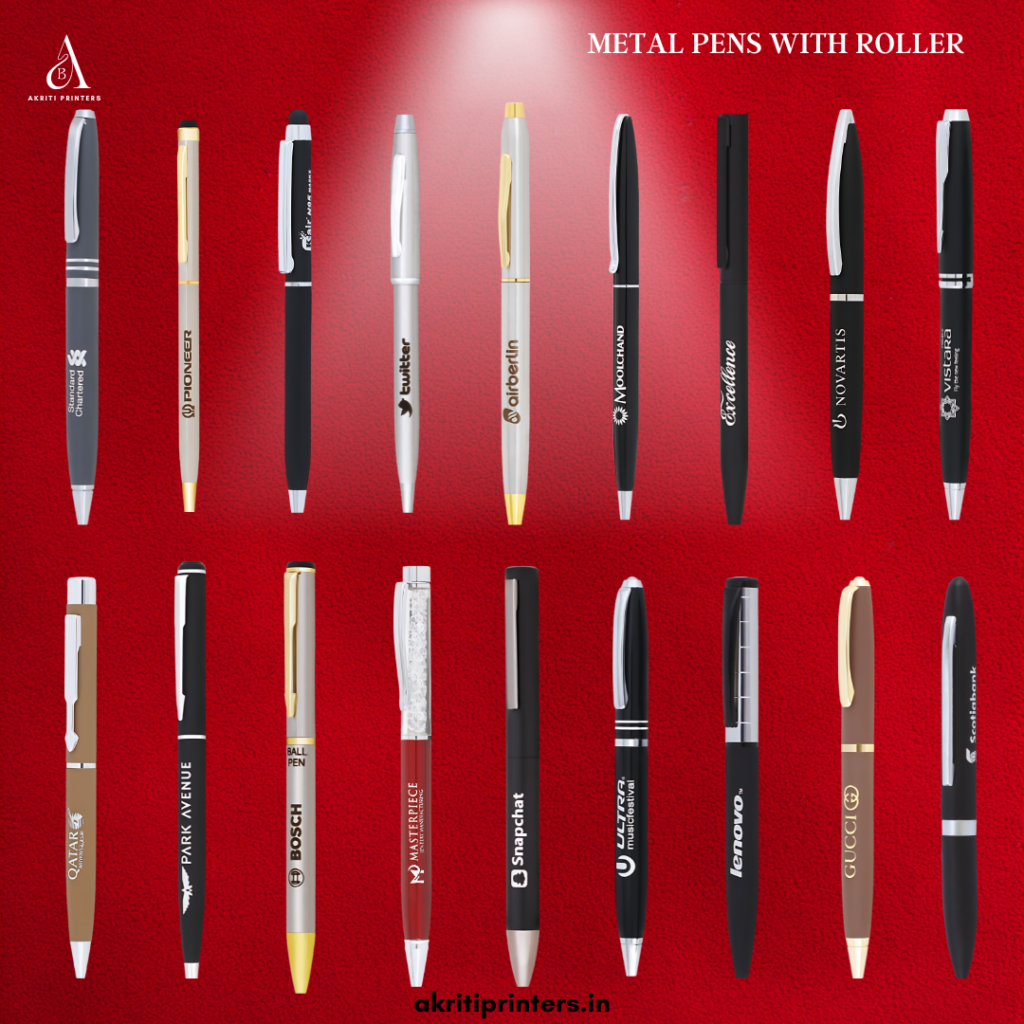 Metal Pens with Roller