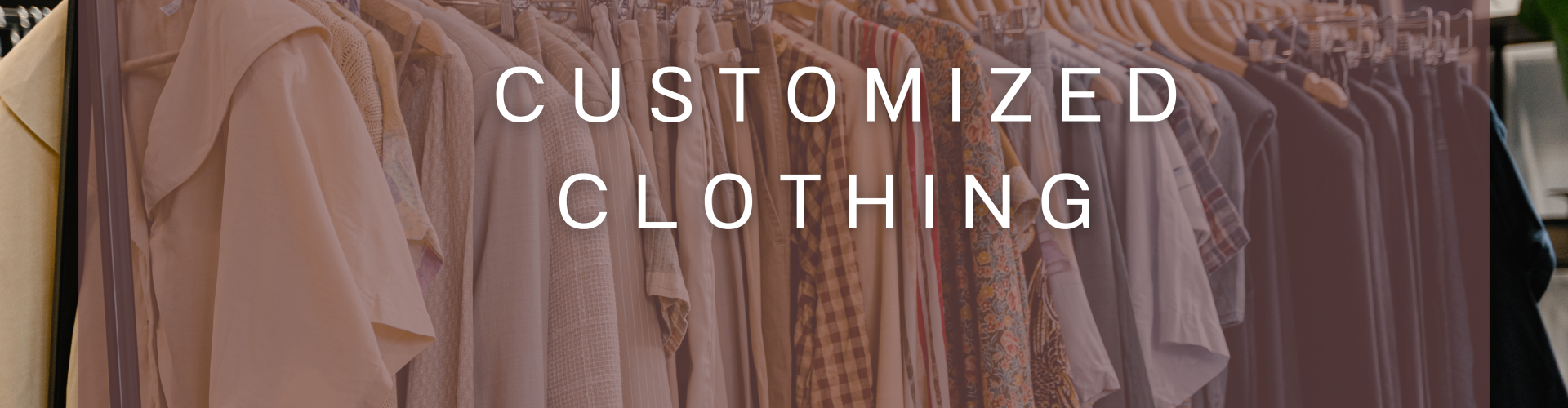 Brown and White Simple Classic Boutique Promotion Banner Landscape (1) Customized Clothing